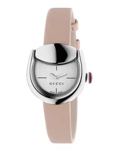 Gucci Horsebit Beige Pink Leather Strap Watch, 27x23mm | Thumbnail 1 Gucci Horsebit Beige Pink Leather Strap Watch, 27x23mm | Thumbnail 1