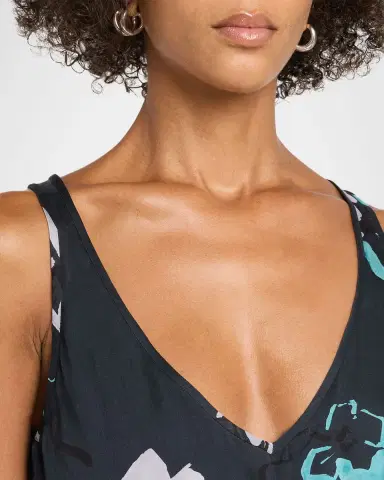 Emporio Armani Sleeveless Tiered Floral-Print Maxi Dress | Thumbnail 5 Emporio Armani Sleeveless Tiered Floral-Print Maxi Dress | Thumbnail 5