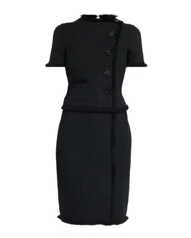 Rickie Freeman for Teri Jon Fringed Floral Applique Tweed Dress | Thumbnail 1 Rickie Freeman for Teri Jon Fringed Floral Applique Tweed Dress | Thumbnail 1