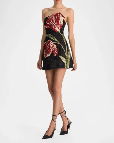 ALICE + OLIVIA Katia Embellished Strapless Mini Dress | Thumbnail 4 ALICE + OLIVIA Katia Embellished Strapless Mini Dress | Thumbnail 4