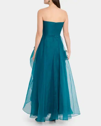 Theia Teresa Draped Strapless Gown | Thumbnail 3 Theia Teresa Draped Strapless Gown | Thumbnail 3