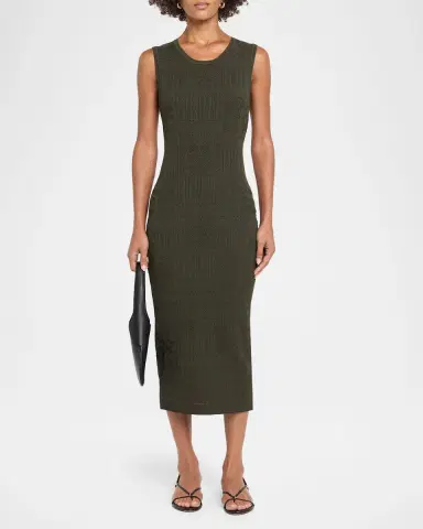 Veronica Beard Tamiko Knit Sheath Midi Dress | Thumbnail 2 Veronica Beard Tamiko Knit Sheath Midi Dress | Thumbnail 2