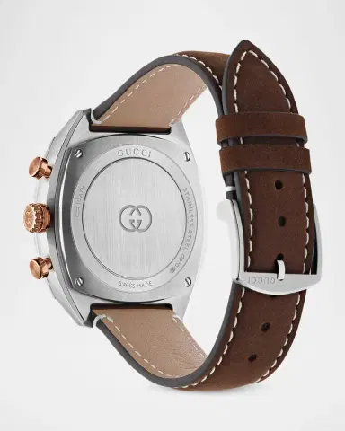 Gucci Interlocking Leather-Strap Watch, 41mm | Thumbnail 3 Gucci Interlocking Leather-Strap Watch, 41mm | Thumbnail 3