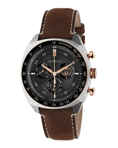 Gucci Interlocking Leather-Strap Watch, 41mm | Thumbnail 1 Gucci Interlocking Leather-Strap Watch, 41mm | Thumbnail 1