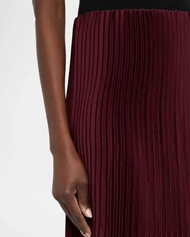 Lafayette 148 New York Straight Plisse Satin Midi Skirt | Thumbnail 5 Lafayette 148 New York Straight Plisse Satin Midi Skirt | Thumbnail 5
