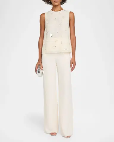 SIMKHAI Celia Sequined Sleeveless Top | Thumbnail 2 SIMKHAI Celia Sequined Sleeveless Top | Thumbnail 2