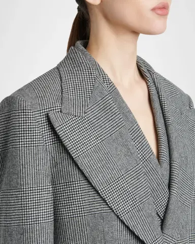 Dolce & Gabbana Glen Plaid Cashmere-Wool Single-Breasted Jacket | Thumbnail 5 Dolce & Gabbana Glen Plaid Cashmere-Wool Single-Breasted Jacket | Thumbnail 5