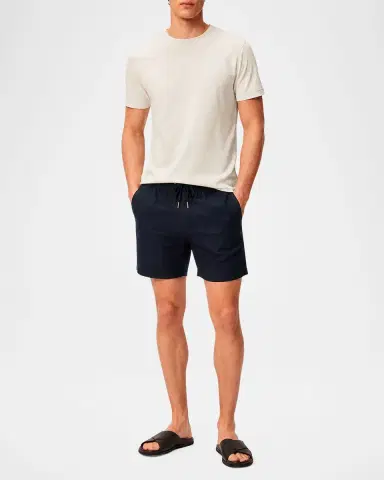 Onia Men's Stretch Linen Drawstring Shorts | Thumbnail 2 Onia Men's Stretch Linen Drawstring Shorts | Thumbnail 2