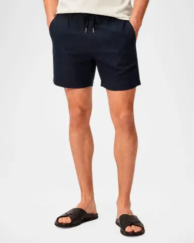 Onia Men's Stretch Linen Drawstring Shorts | Thumbnail 3 Onia Men's Stretch Linen Drawstring Shorts | Thumbnail 3