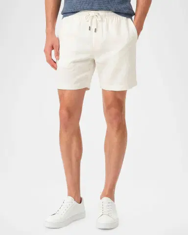 Onia Men's Stretch Linen Drawstring Shorts | Thumbnail 2 Onia Men's Stretch Linen Drawstring Shorts | Thumbnail 2