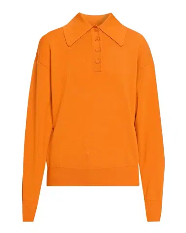 ALÉMAIS Claudia Tangerine Knit Polo | Thumbnail 1 ALÉMAIS Claudia Tangerine Knit Polo | Thumbnail 1