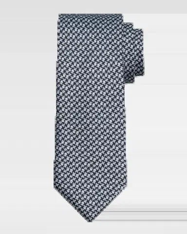 Brioni Men's Micro Print Silk Tie | Thumbnail 2 Brioni Men's Micro Print Silk Tie | Thumbnail 2