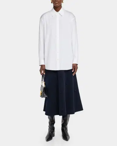 Lafayette 148 New York Embellished Fringed Dot Flare Midi Skirt | Thumbnail 2 Lafayette 148 New York Embellished Fringed Dot Flare Midi Skirt | Thumbnail 2