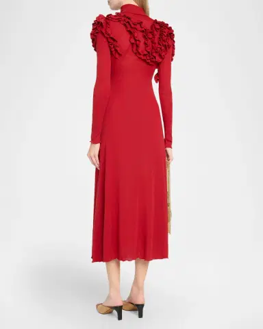 Ulla Johnson Solene Long-Sleeve Jersey Dress | Thumbnail 3 Ulla Johnson Solene Long-Sleeve Jersey Dress | Thumbnail 3