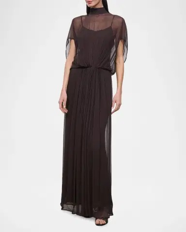 Staud Viviana Chiffon Maxi Dress | Thumbnail 2 Staud Viviana Chiffon Maxi Dress | Thumbnail 2