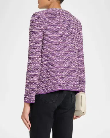 Misook Lurex Eyelash Ribbon Knit Jacket | Thumbnail 3 Misook Lurex Eyelash Ribbon Knit Jacket | Thumbnail 3