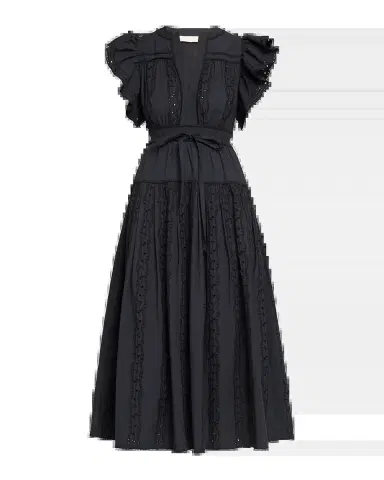 Ulla Johnson Dani Embroidered Cotton Midi Dress | Thumbnail 2 Ulla Johnson Dani Embroidered Cotton Midi Dress | Thumbnail 2