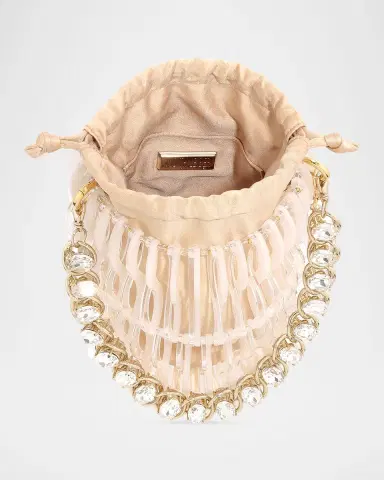 Judith Leiber Couture Harper Resin & Satin Top-Handle Bucket Bag | Thumbnail 2 Judith Leiber Couture Harper Resin & Satin Top-Handle Bucket Bag | Thumbnail 2