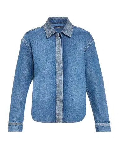 Ramy Brook Alison Rhinestone-Trim Denim Shirt | Thumbnail 1 Ramy Brook Alison Rhinestone-Trim Denim Shirt | Thumbnail 1