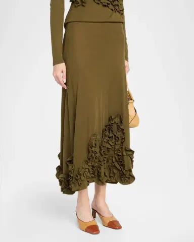 Ulla Johnson Heloise Jersey Wool Midi Skirt | Thumbnail 4 Ulla Johnson Heloise Jersey Wool Midi Skirt | Thumbnail 4