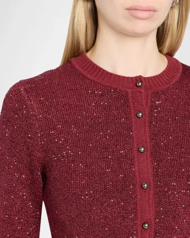 Toccin Mollie Sequined Cropped Cardigan | Thumbnail 5 Toccin Mollie Sequined Cropped Cardigan | Thumbnail 5