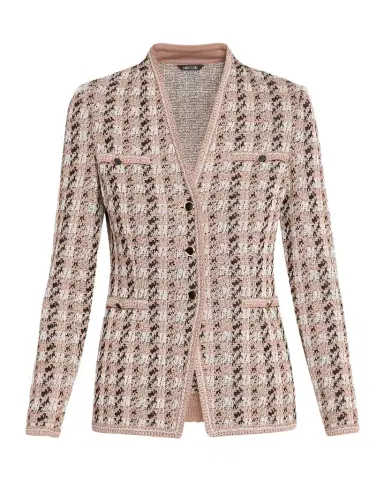 Misook Tailored Houndstooth Tweed Knit Jacket | Thumbnail 1 Misook Tailored Houndstooth Tweed Knit Jacket | Thumbnail 1