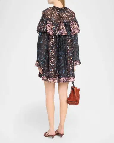 Ulla Johnson Lune Floral Silk Mini Dress | Thumbnail 3 Ulla Johnson Lune Floral Silk Mini Dress | Thumbnail 3