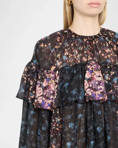 Ulla Johnson Lune Floral Silk Mini Dress | Thumbnail 5 Ulla Johnson Lune Floral Silk Mini Dress | Thumbnail 5