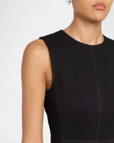 Misook LuxeStretch Contrast Stitch Sheath Dress | Thumbnail 5 Misook LuxeStretch Contrast Stitch Sheath Dress | Thumbnail 5