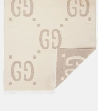 Gucci GG wool and silk scarf | Thumbnail 2 Gucci GG wool and silk scarf | Thumbnail 2