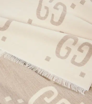 Gucci GG wool and silk scarf | Thumbnail 3 Gucci GG wool and silk scarf | Thumbnail 3