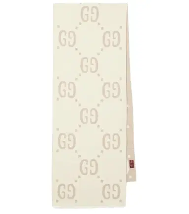 Gucci GG wool and silk scarf | Thumbnail 1 Gucci GG wool and silk scarf | Thumbnail 1