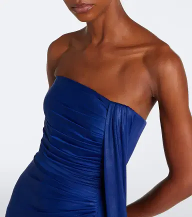 Elie Saab Draped coated jersey bustier gown | Thumbnail 5 Elie Saab Draped coated jersey bustier gown | Thumbnail 5