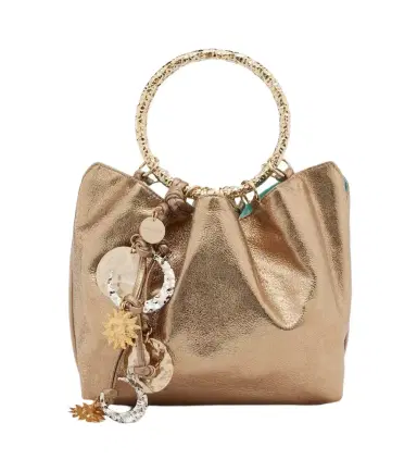 Aquazzura Night Stars metallic leather bucket bag | Thumbnail 1 Aquazzura Night Stars metallic leather bucket bag | Thumbnail 1