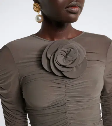 Magda Butrym Floral-appliqué ruched top | Thumbnail 2 Magda Butrym Floral-appliqué ruched top | Thumbnail 2