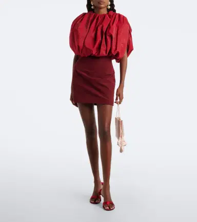 Magda Butrym Draped silk-blend minidress | Thumbnail 3 Magda Butrym Draped silk-blend minidress | Thumbnail 3