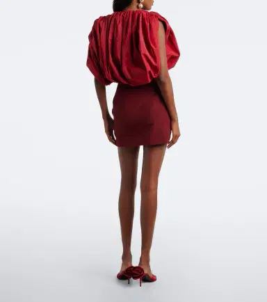Magda Butrym Draped silk-blend minidress | Thumbnail 4 Magda Butrym Draped silk-blend minidress | Thumbnail 4