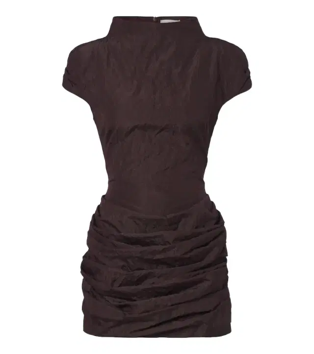 Draped cotton-blend minidress Draped cotton-blend minidress