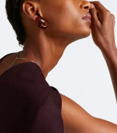 Victoria Beckham Ambra gold-plated clip-on earrings | Thumbnail 6 Victoria Beckham Ambra gold-plated clip-on earrings | Thumbnail 6