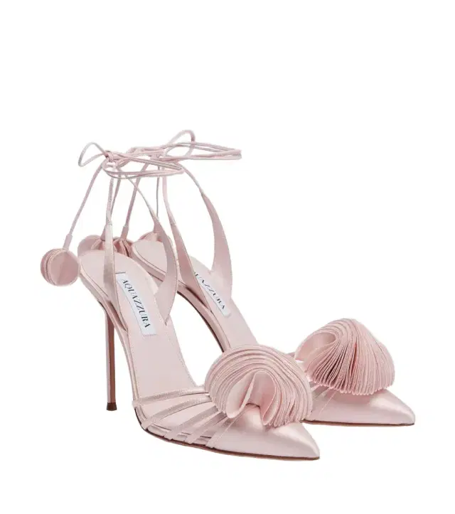 Wild Bloom satin slingback pumps Wild Bloom satin slingback pumps