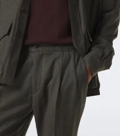 Rubinacci Virgin wool straight pants | Thumbnail 3 Rubinacci Virgin wool straight pants | Thumbnail 3