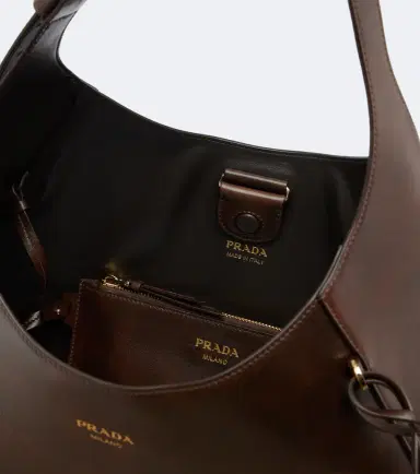 Prada Large leather shoulder bag | Thumbnail 2 Prada Large leather shoulder bag | Thumbnail 2