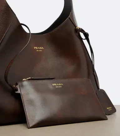 Prada Large leather shoulder bag | Thumbnail 3 Prada Large leather shoulder bag | Thumbnail 3