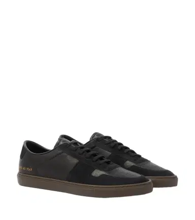 Common Projects Bball Duo suede-trimmed leather sneakers | Thumbnail 1 Common Projects Bball Duo suede-trimmed leather sneakers | Thumbnail 1