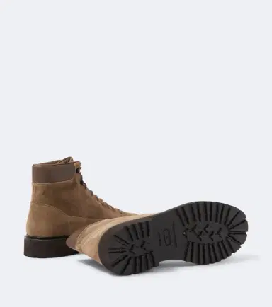 Common Projects Hiker leather-trimmed suede lace-up boots | Thumbnail 2 Common Projects Hiker leather-trimmed suede lace-up boots | Thumbnail 2