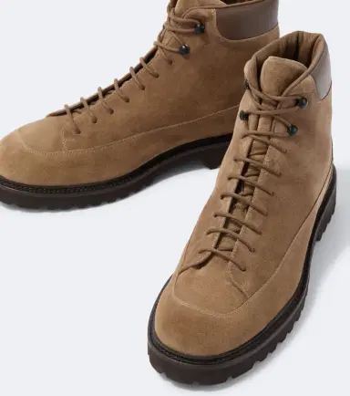 Common Projects Hiker leather-trimmed suede lace-up boots | Thumbnail 5 Common Projects Hiker leather-trimmed suede lace-up boots | Thumbnail 5
