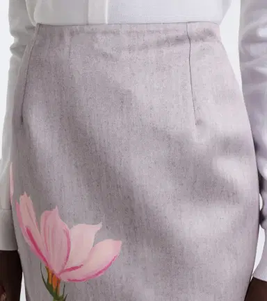 Oscar de la Renta Floral midi skirt | Thumbnail 2 Oscar de la Renta Floral midi skirt | Thumbnail 2