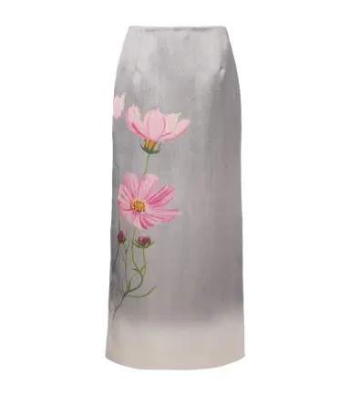 Oscar de la Renta Floral midi skirt | Thumbnail 1 Oscar de la Renta Floral midi skirt | Thumbnail 1