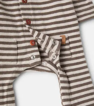 1 + in the Family Baby Treviso striped onesie | Thumbnail 2 1 + in the Family Baby Treviso striped onesie | Thumbnail 2