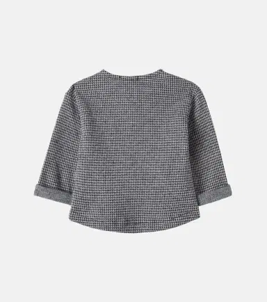 1 + in the Family Baby Nuoro houndstooth cotton-blend top | Thumbnail 2 1 + in the Family Baby Nuoro houndstooth cotton-blend top | Thumbnail 2